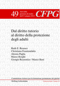 Vorderes Coverbild Dal diritto tutorio al diritto della protezione degli adulti