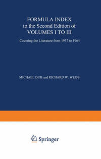 Vorderes Coverbild Formula Index to the Second Edition of Volume I to III