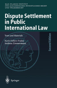 Vorderes Coverbild Dispute Settlement in Public International Law