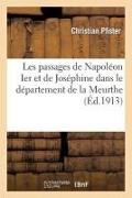 Vorderes Coverbild Les Passages de Napoléon 1er Et de Joséphine Dans Le Département de la Meurthe