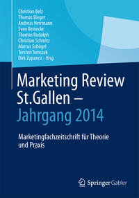 Vorderes Coverbild Marketing Review St. Gallen - Jahrgang 2014