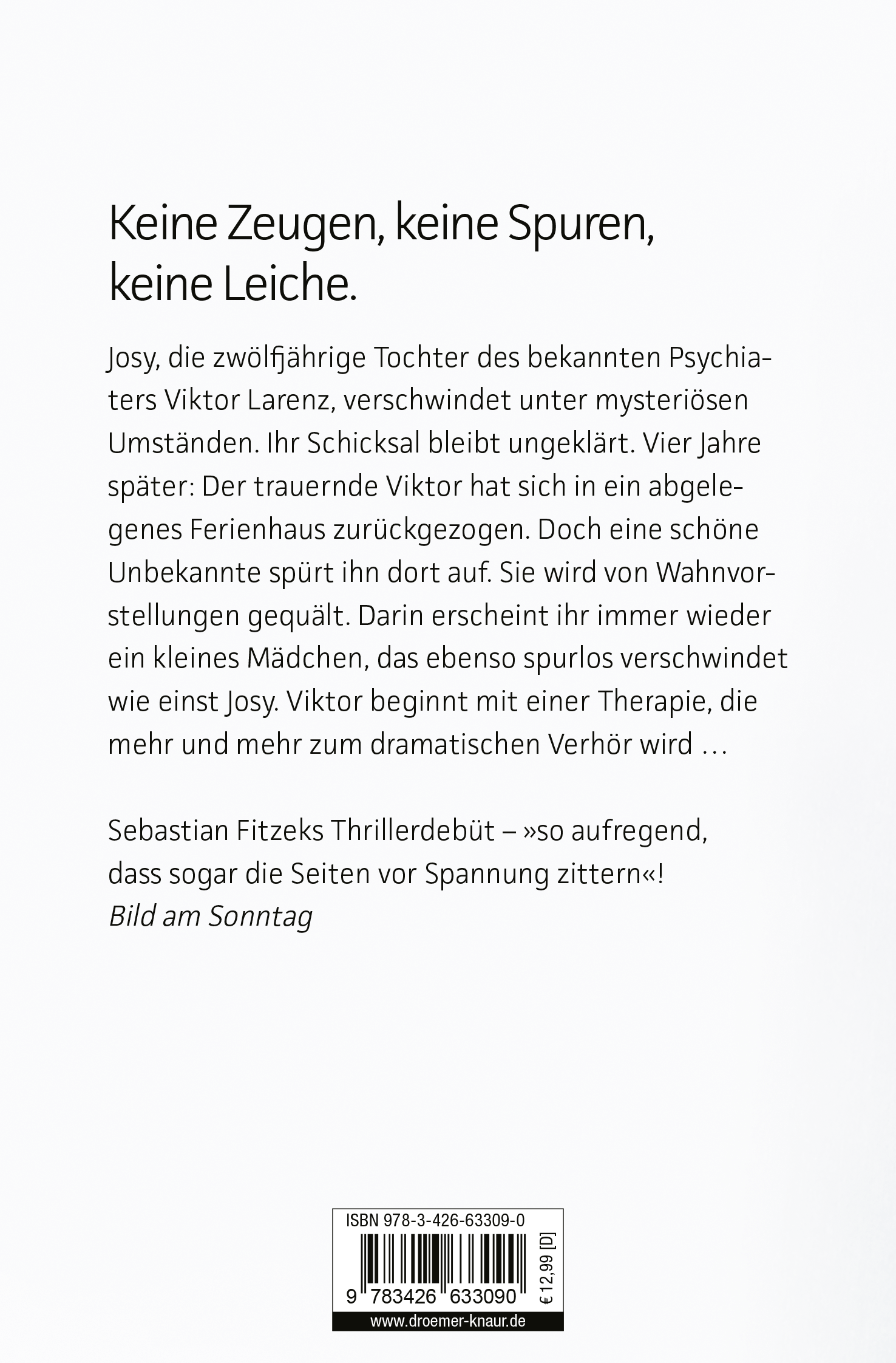 Rückseitencover Die Therapie