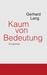 Vorderes Coverbild Kaum von Bedeutung