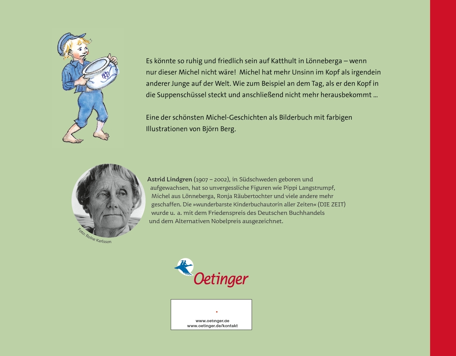 Rückseitencover Als Michel den Kopf in die Suppenschüssel steckte