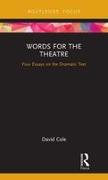 Vorderes Coverbild Words for the Theatre