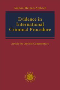 Vorderes Coverbild Evidence in International Criminal Procedure