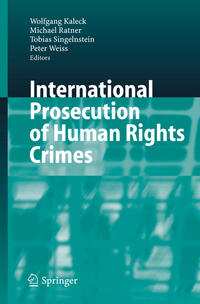 Vorderes Coverbild International Prosecution of Human Rights Crimes