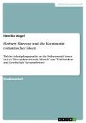 Vorderes Coverbild Herbert Marcuse und die Kontinuität romantischer Ideen