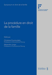 Vorderes Coverbild La procédure en droit de la famille