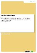 Vorderes Coverbild Vom Bürokratiemodell zum New Public Management
