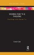 Vorderes Coverbild Words for the Theatre