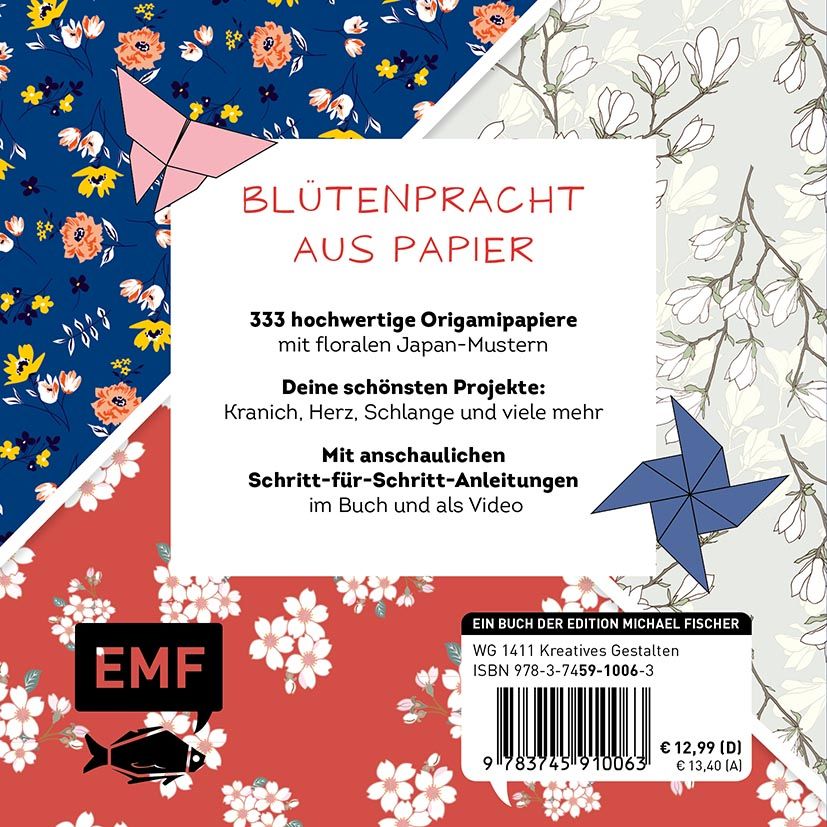 Rückseitencover 333 Origami – Blütentraum Japan