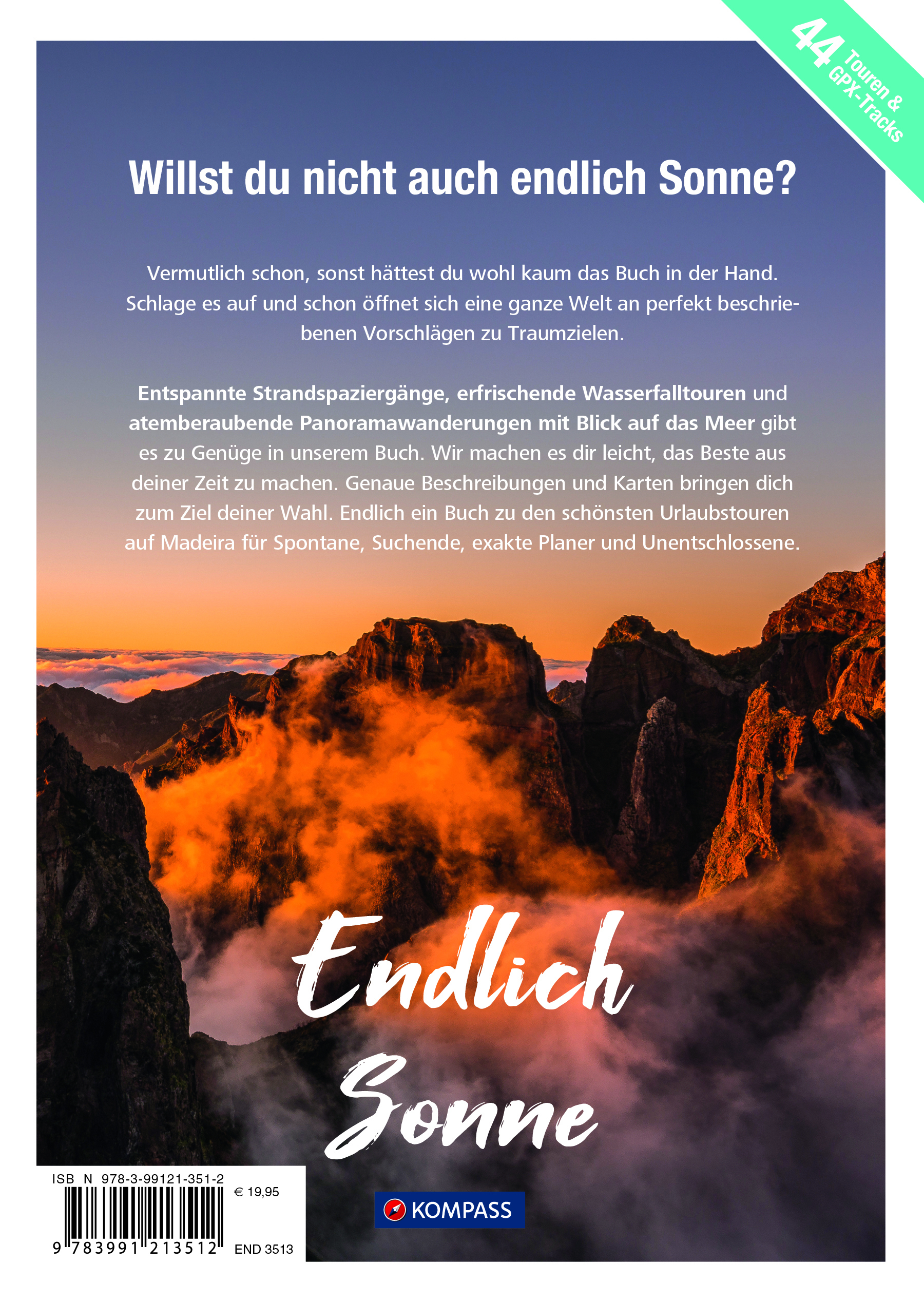 Rückseitencover KOMPASS Endlich Sonne - Madeira