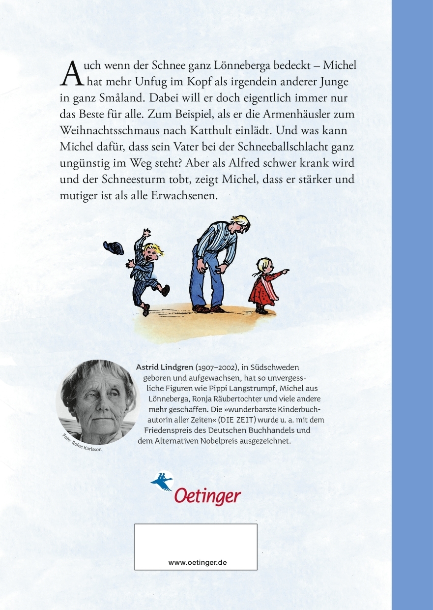 Rückseitencover Michel aus Lönneberga. Wintergeschichten