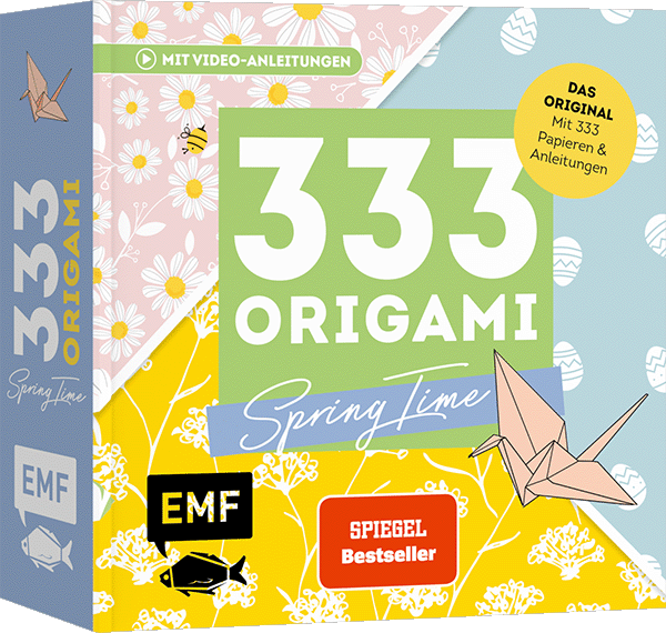 Gesamtes Coverbild 333 Origami – Spring Time – Zauberschöne Papiere falten für Frühling & Ostern