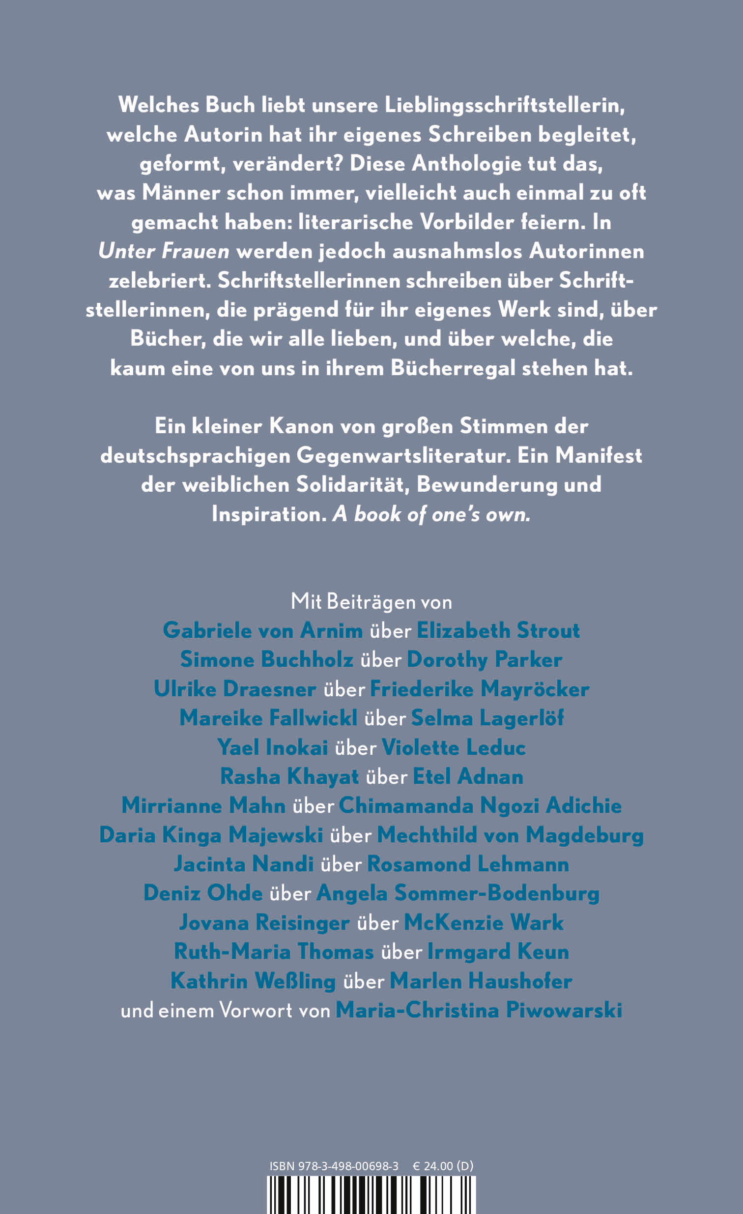 Rückseitencover Unter Frauen