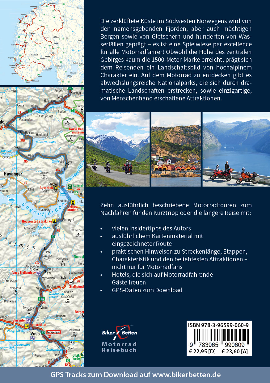 Rückseitencover Motorrad Reiseführer Fjord-Norwegen
