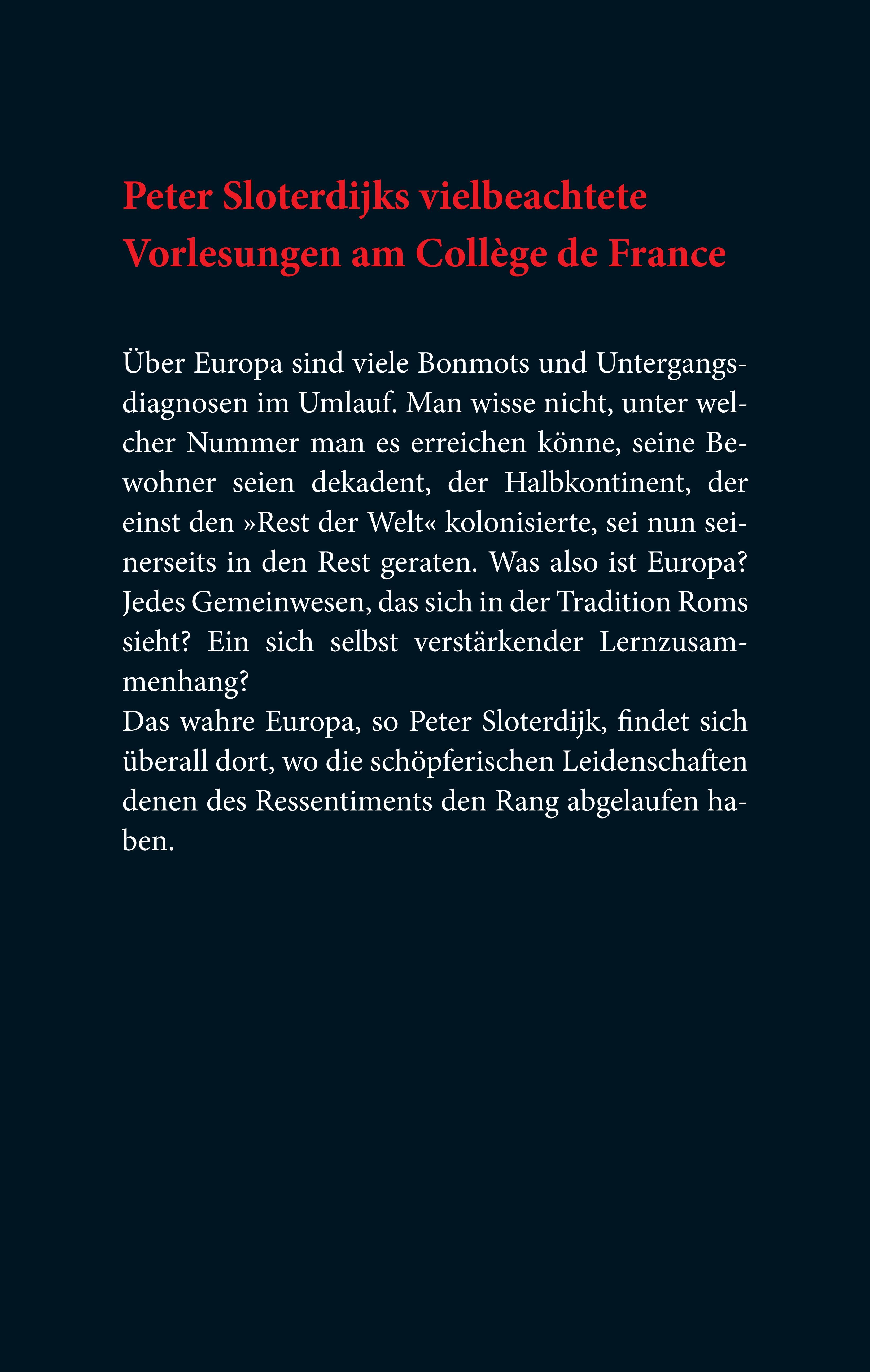 Rückseitencover Der Kontinent ohne Eigenschaften