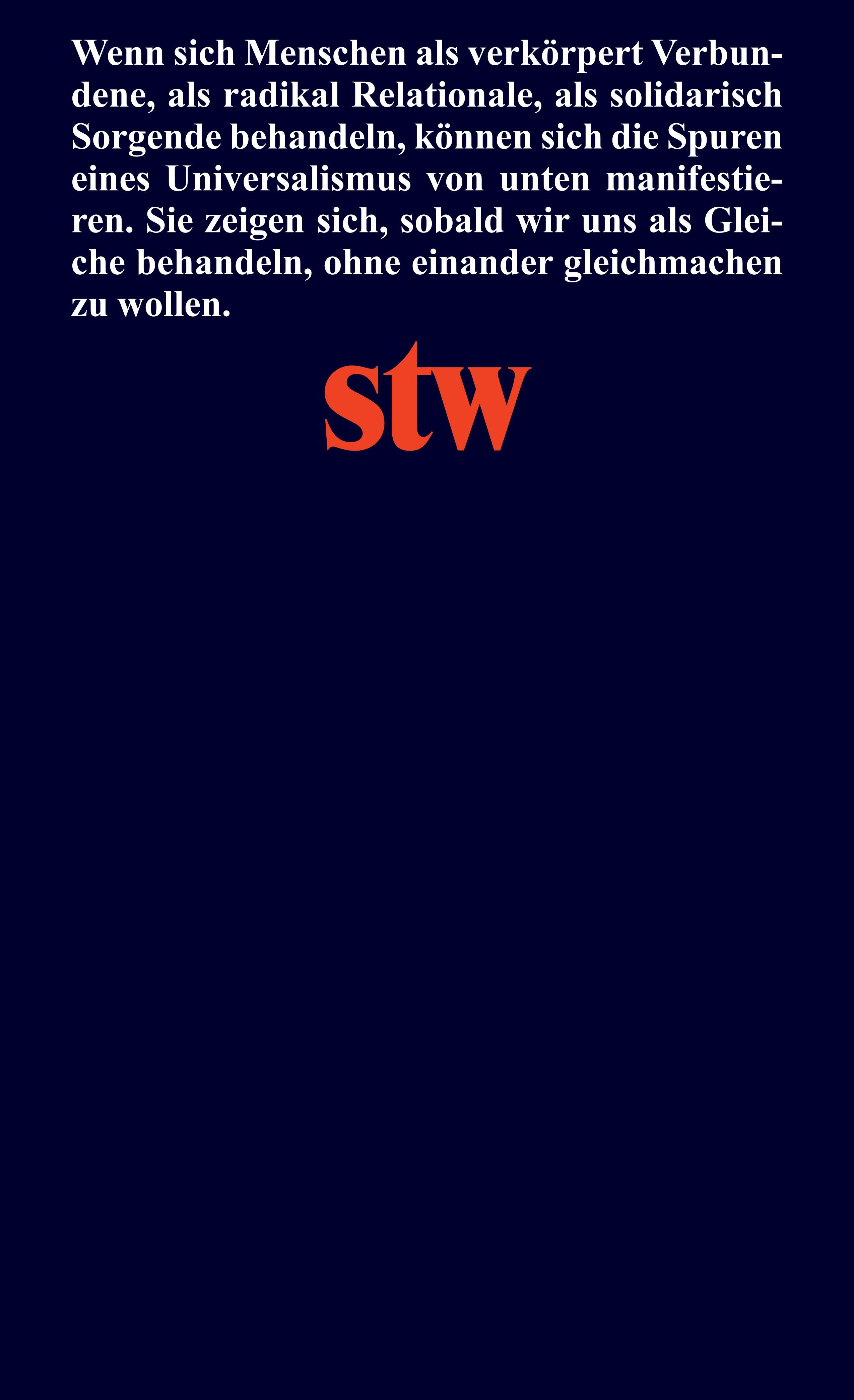 Rückseitencover Universalismus von unten