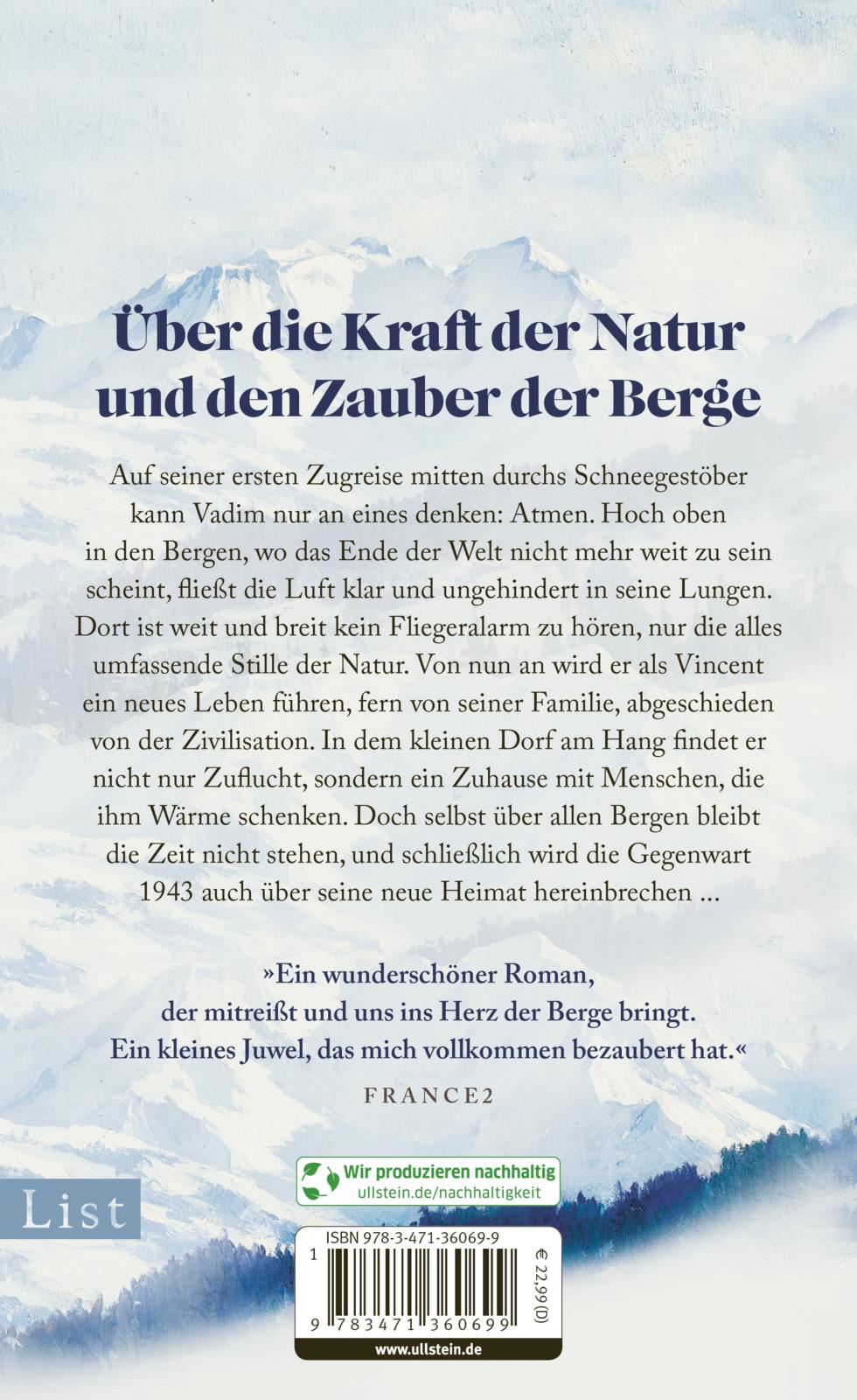 Rückseitencover Über allen Bergen