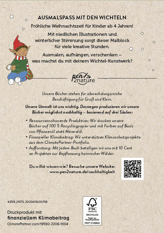 Rückseitencover Mein Wichtel-Malspaß