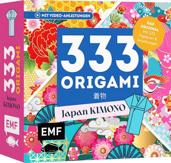 Gesamtes Coverbild 333 Origami – JAPAN Kimono – Zauberhaft asiatische Papiere falten