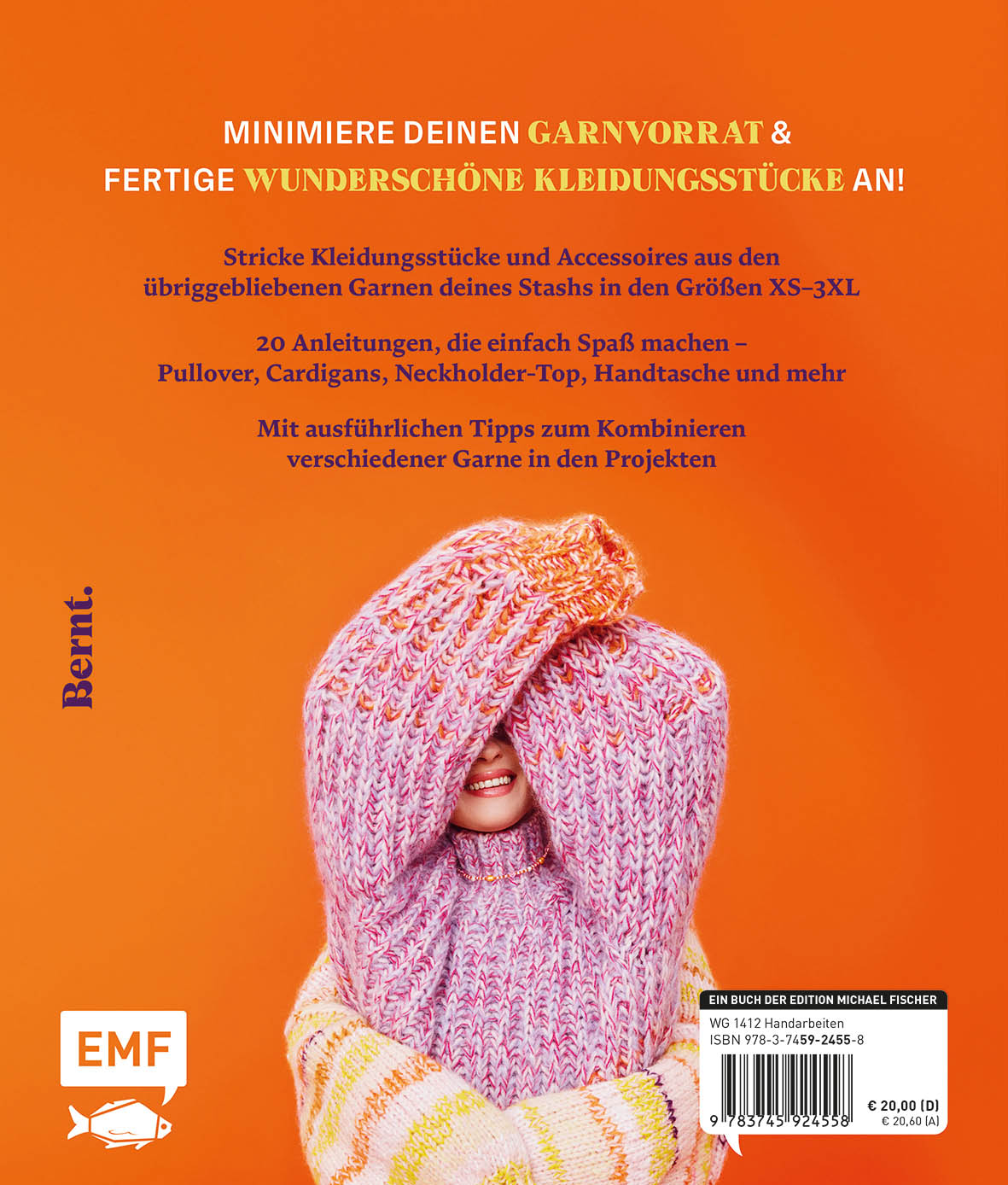 Rückseitencover Restgarn-Remix – Kleidung stricken aus Wollresten