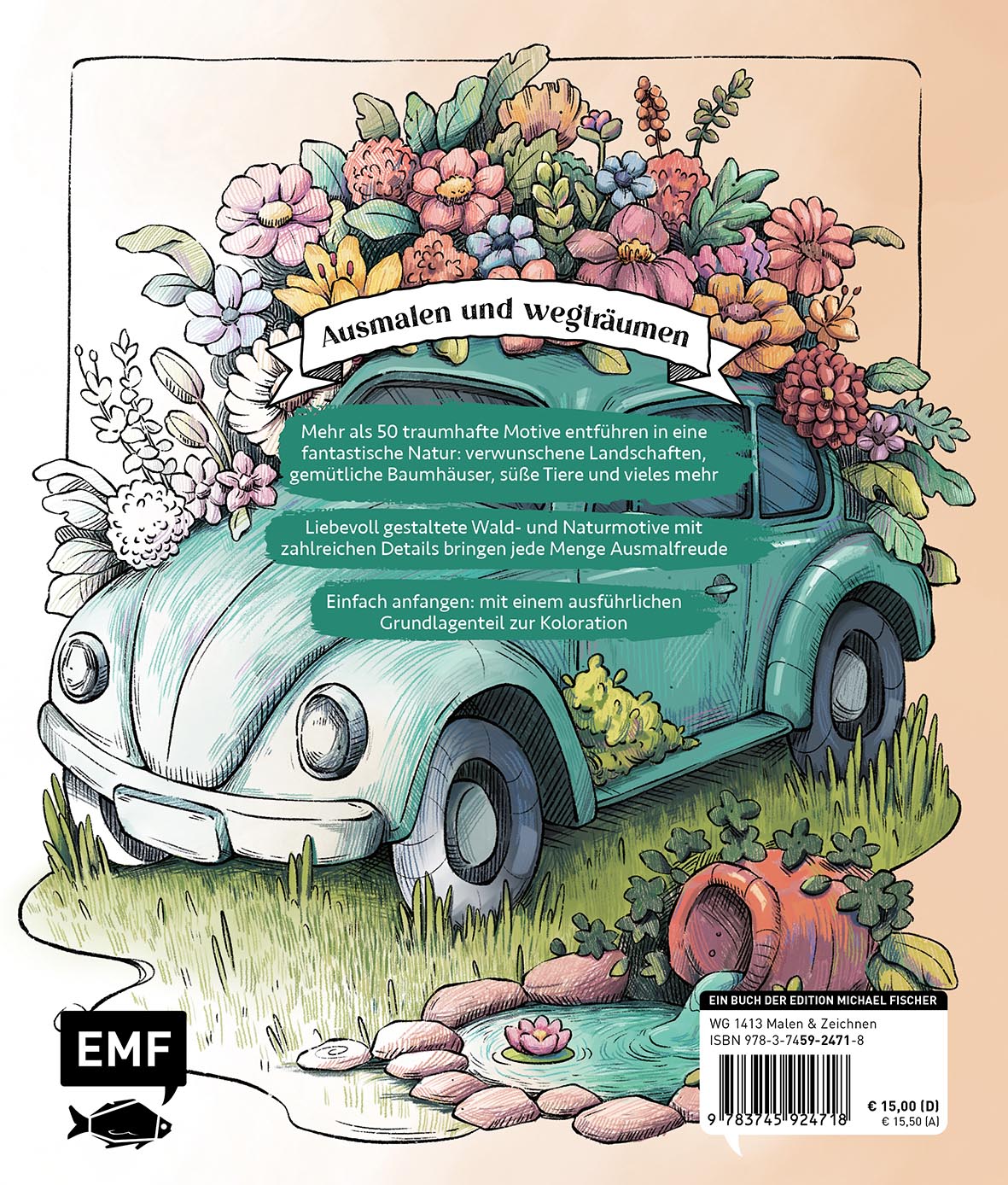 Rückseitencover Meine Ausmalwelt: Wald und Natur