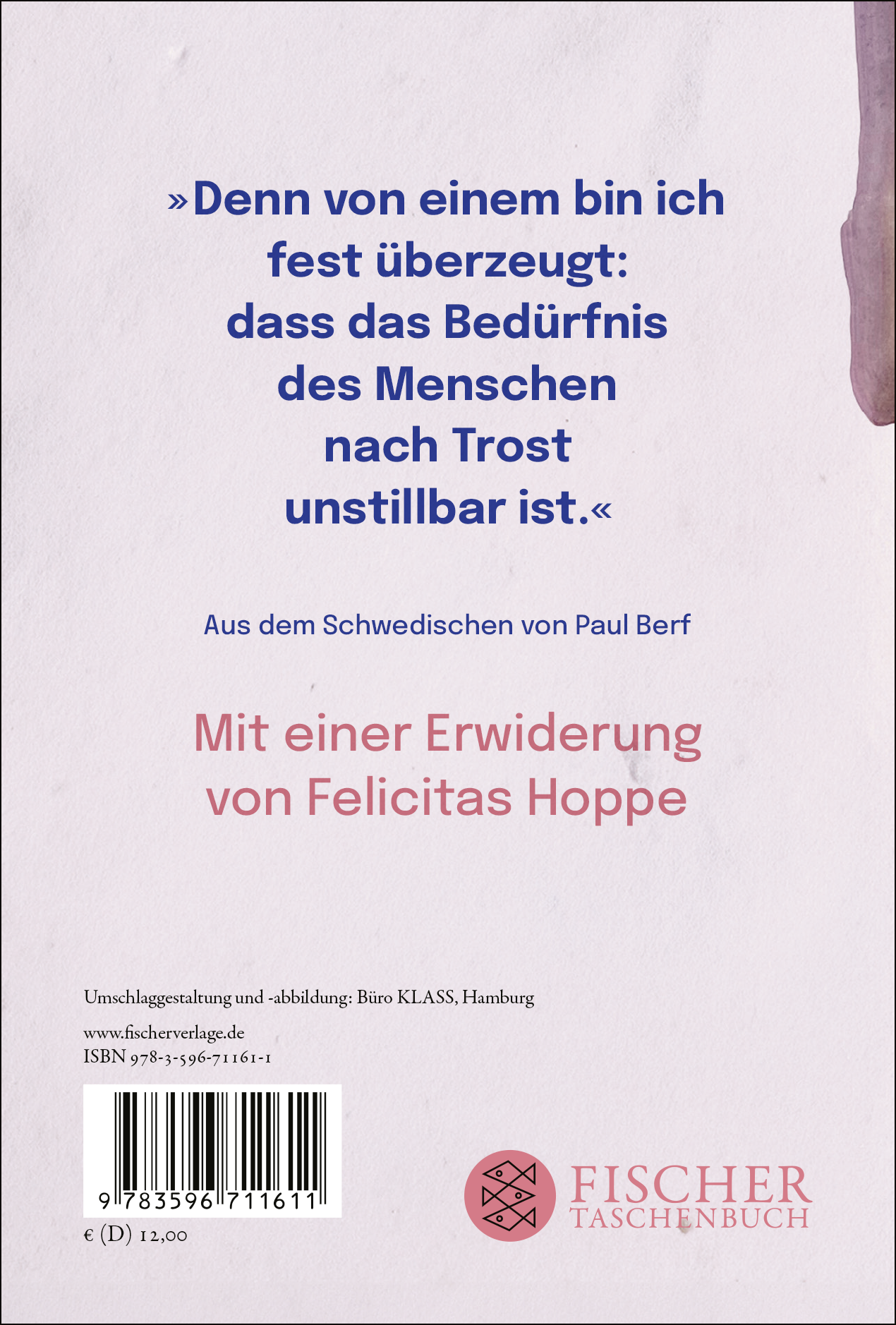 Rückseitencover Trost