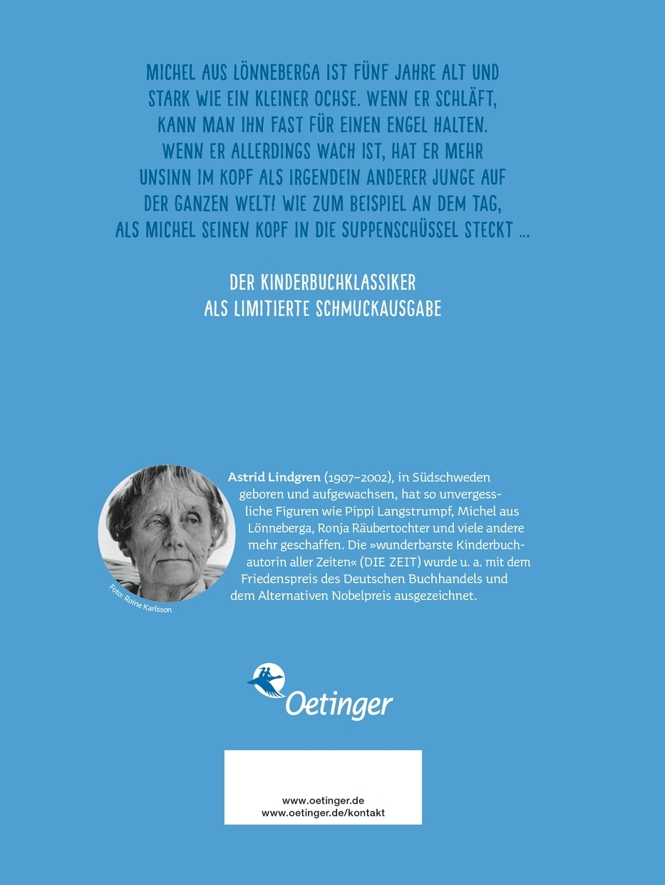 Rückseitencover Michel aus Lönneberga 1. Michel in der Suppenschüssel