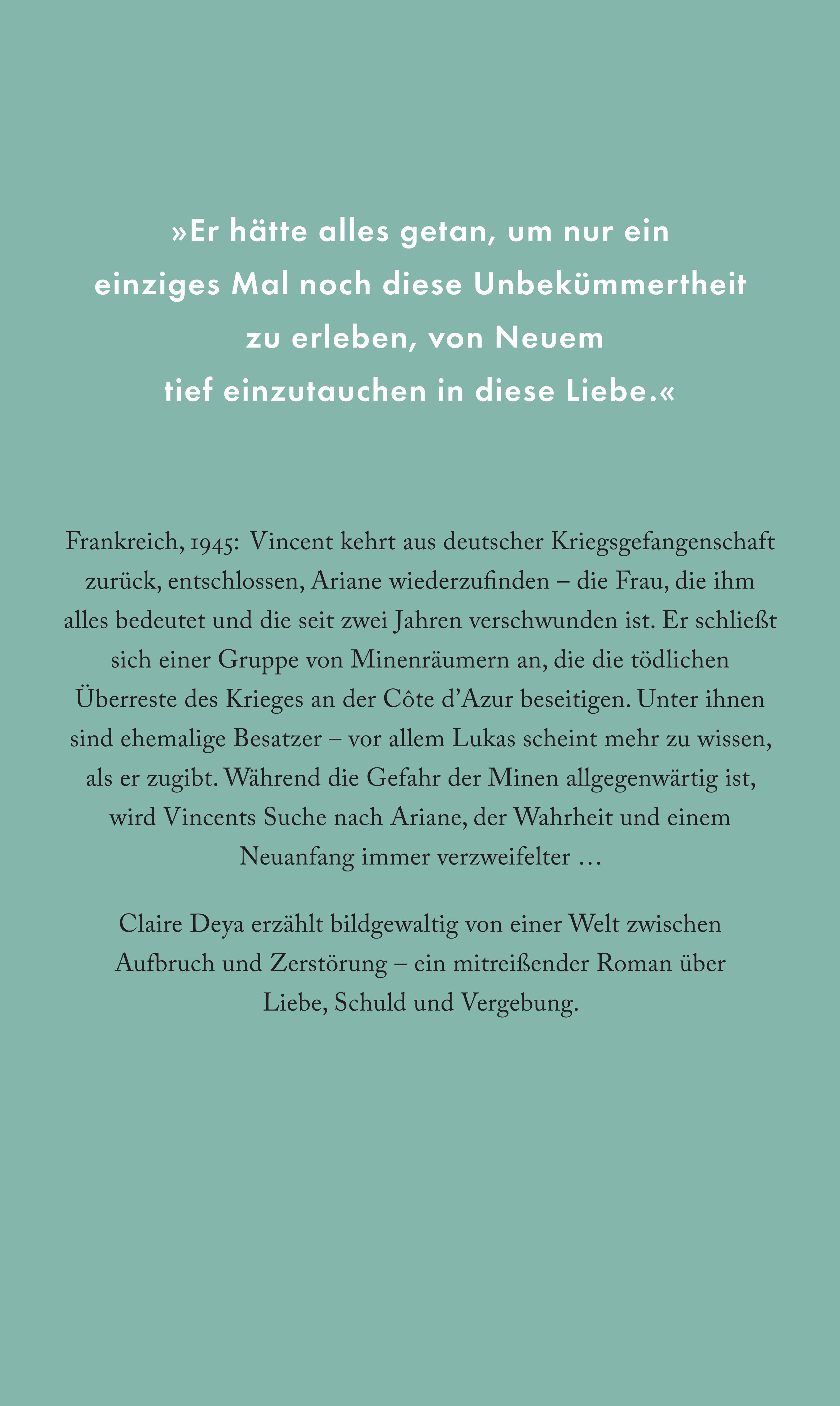 Rückseitencover Eine Welt nur für uns