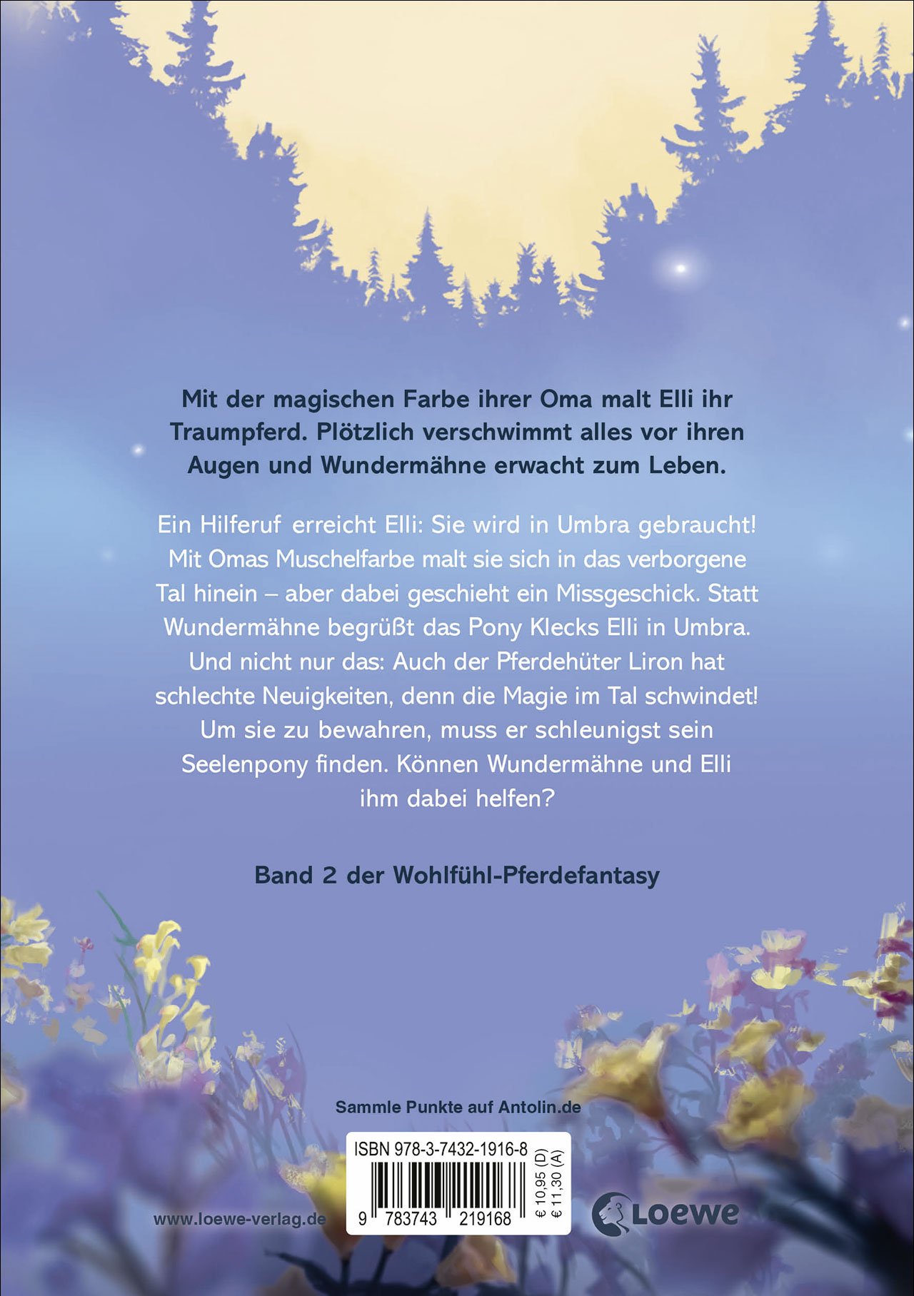 Rückseitencover Wundermähne (Band 2) - Auf der Suche nach dem Seelenpony