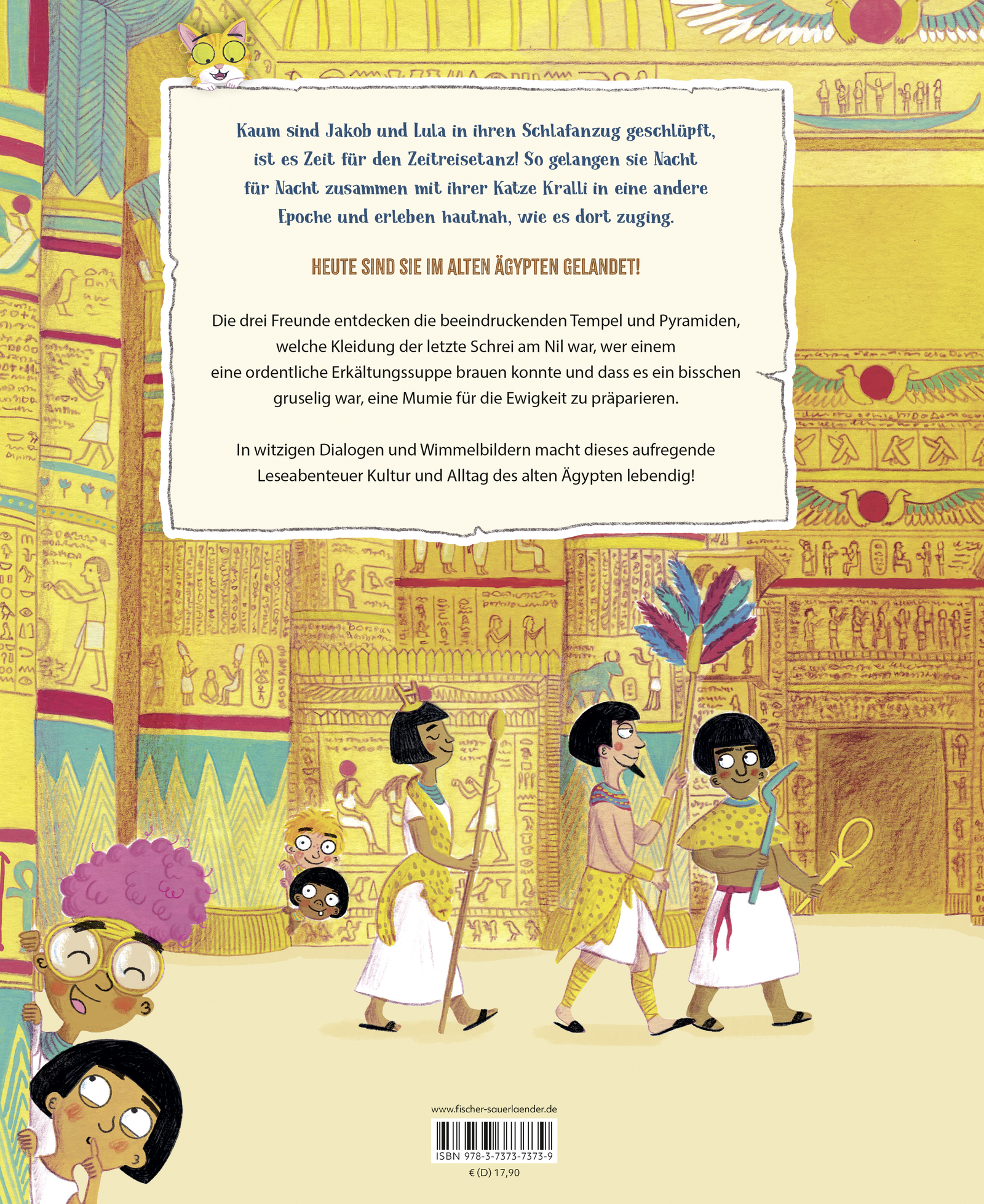 Rückseitencover Zeitreise im Schlafanzug. Erlebe das alte Ägypten