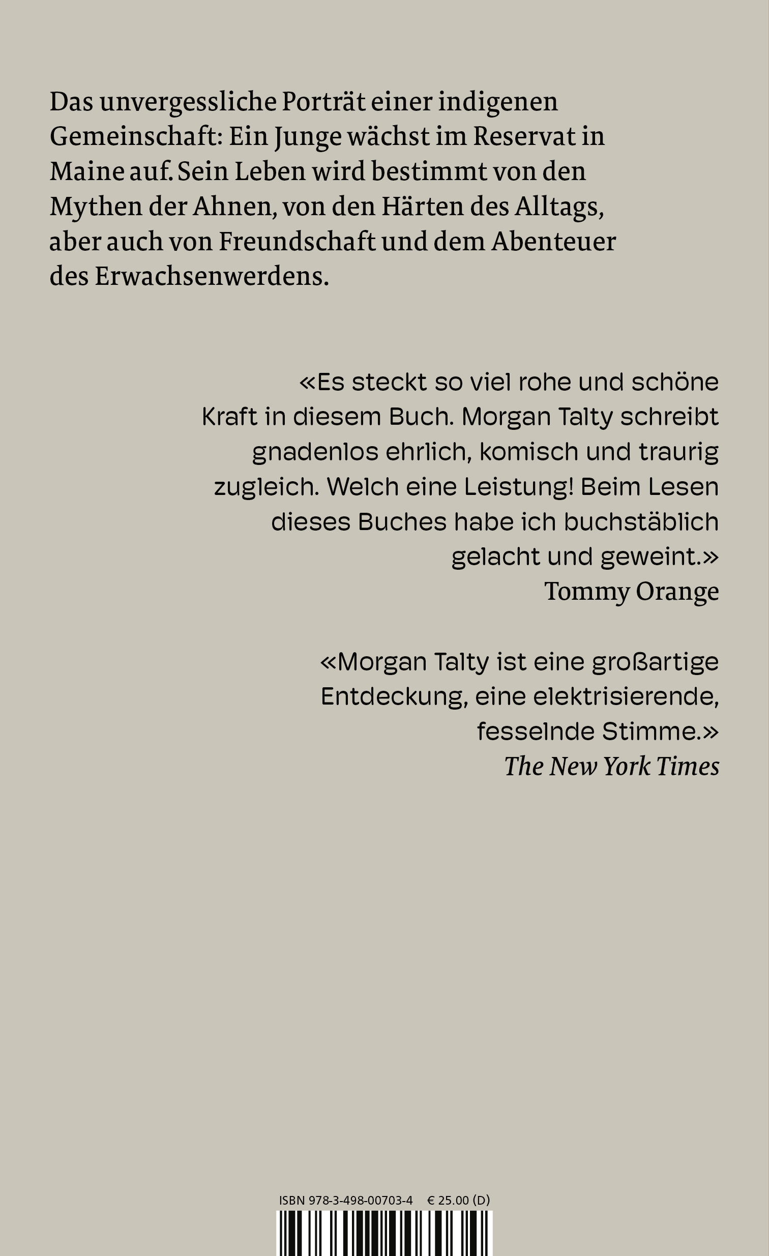 Rückseitencover Sein Name ist Donner