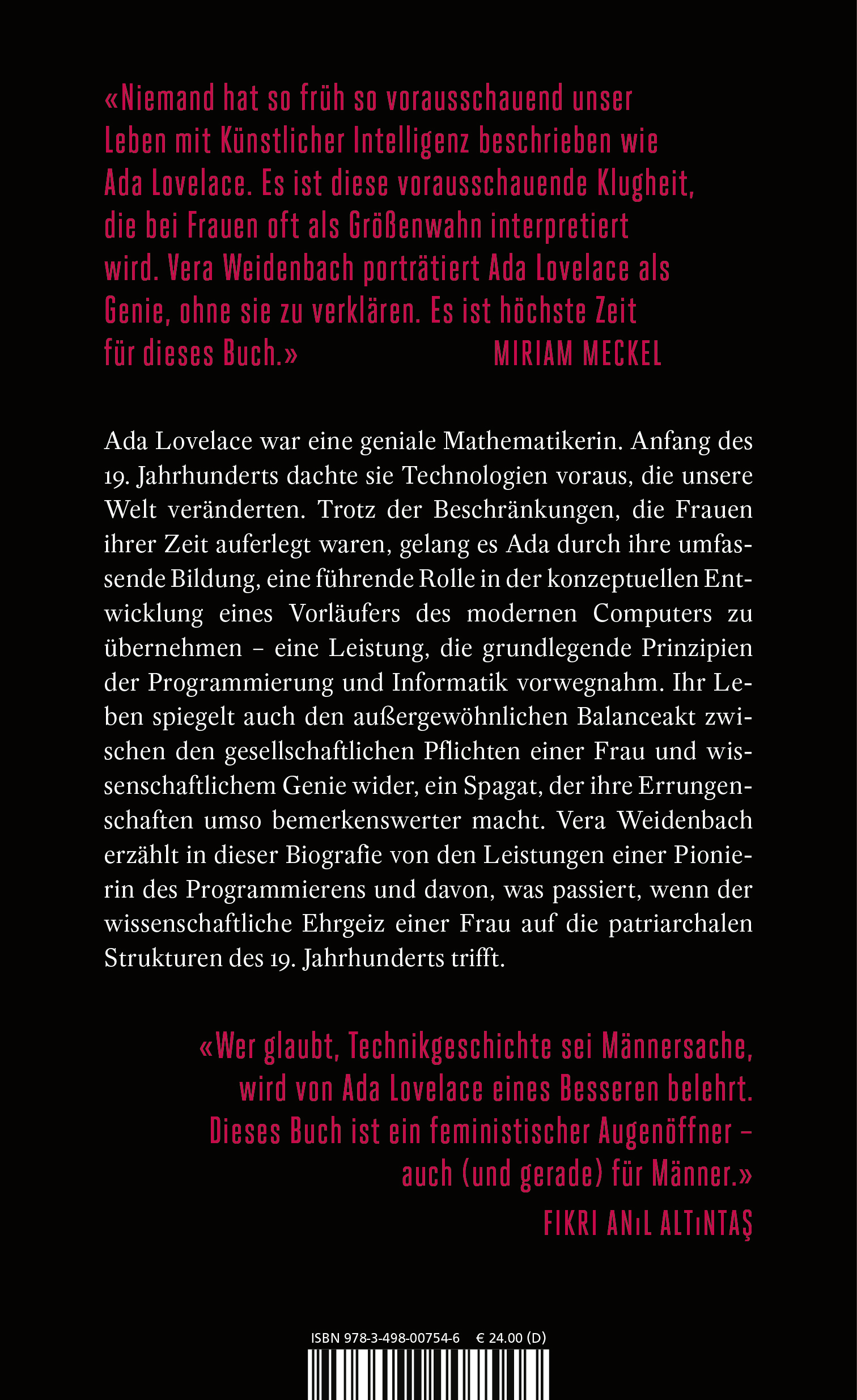 Rückseitencover Ada Lovelace