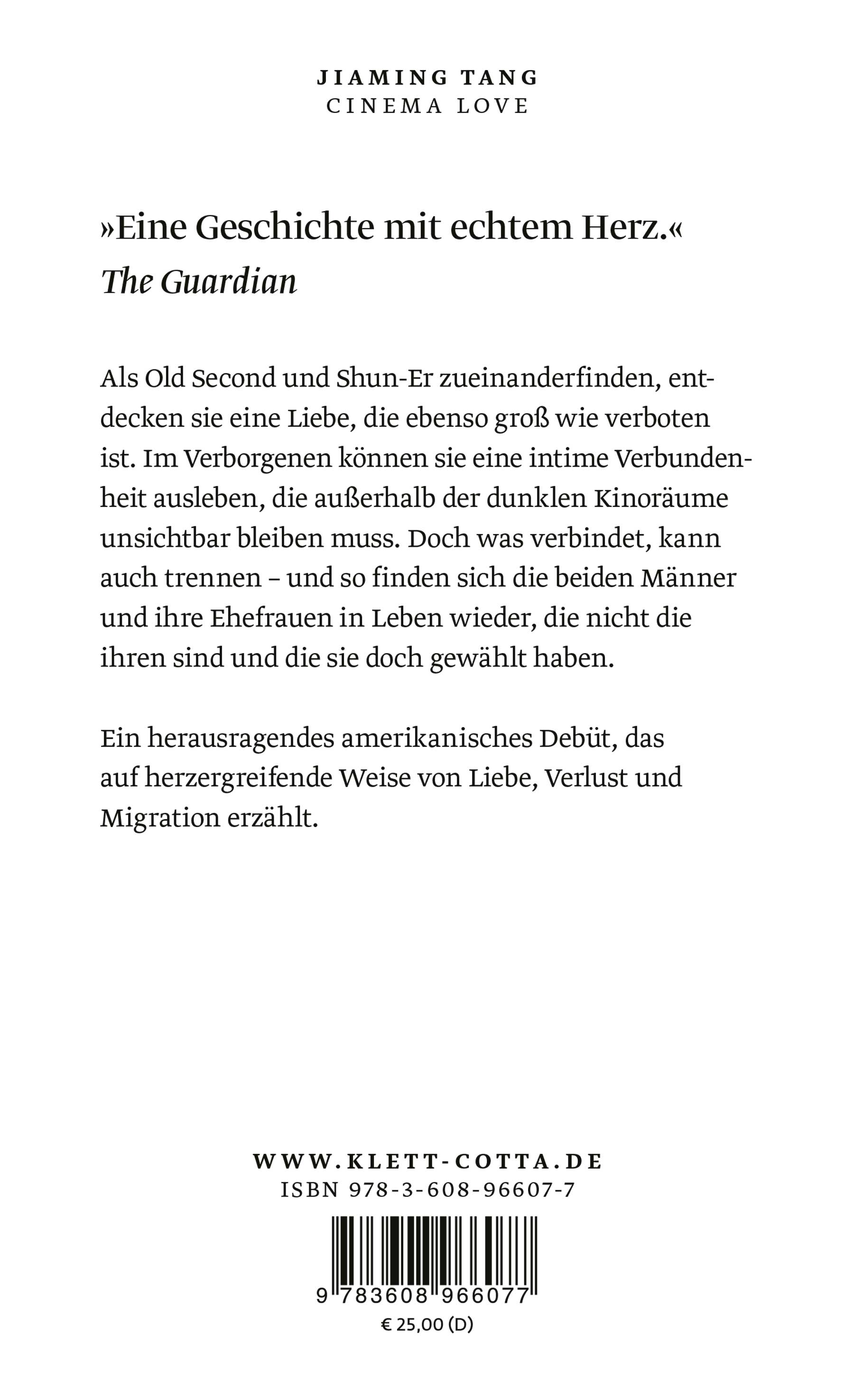 Rückseitencover Cinema Love
