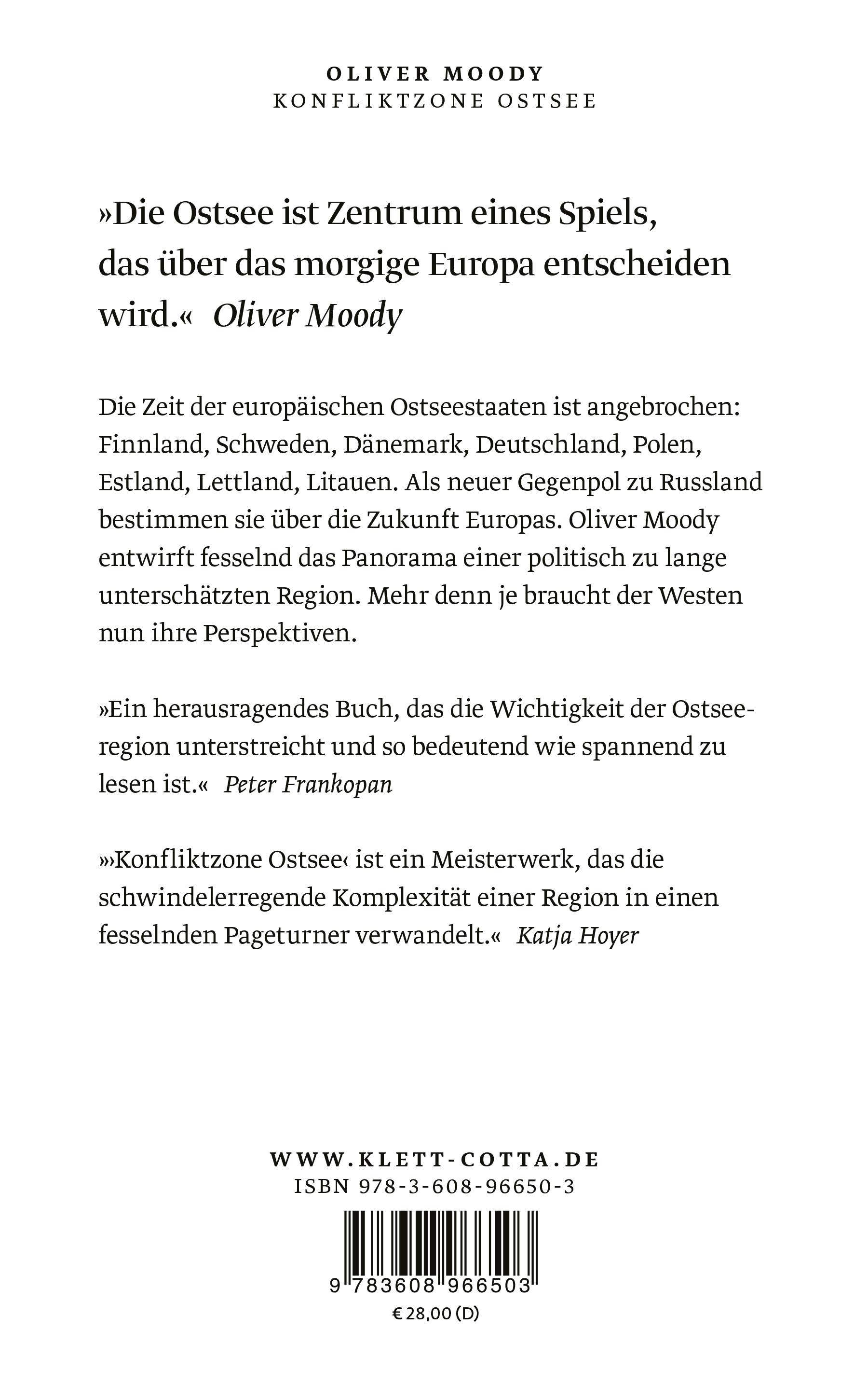 Rückseitencover Konfliktzone Ostsee