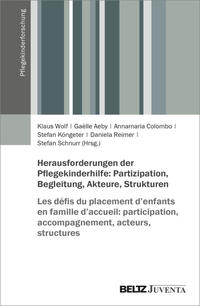 Vorderes Coverbild Herausforderungen der Pflegekinderhilfe: Partizipation, Begleitung, Akteure, Strukturen