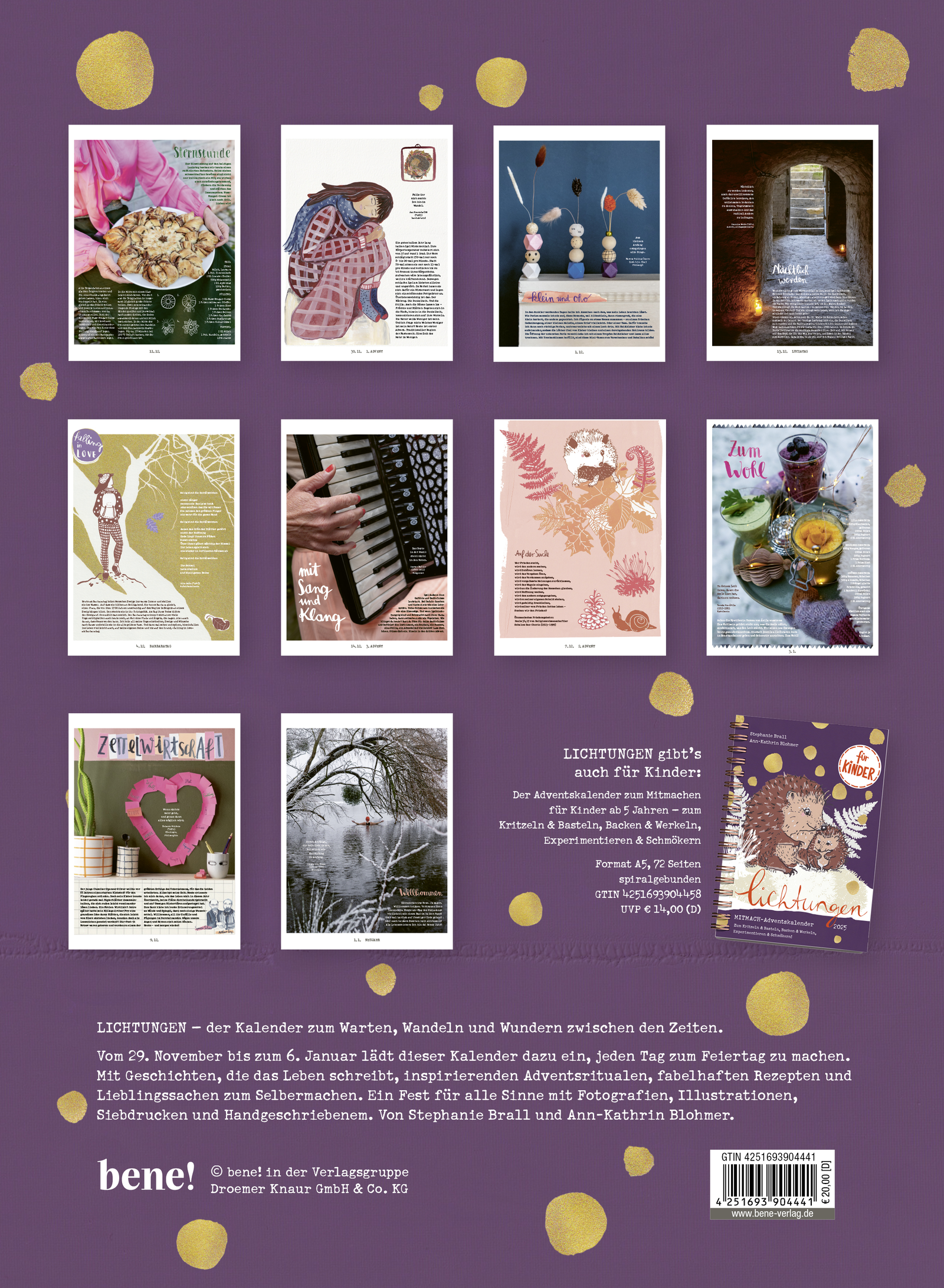 Rückseitencover Lichtungen Advent 2025