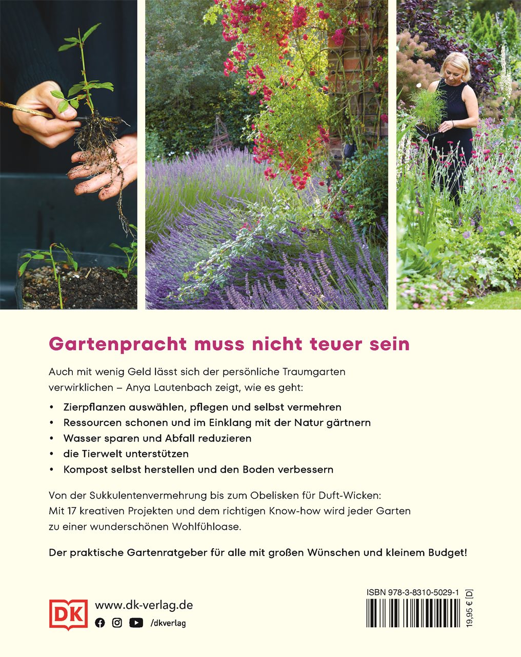 Rückseitencover Gärtnern für wenig Geld