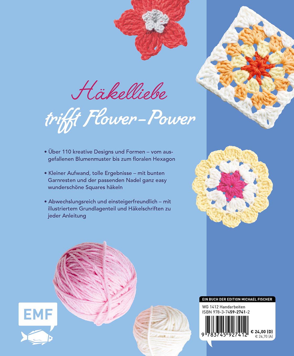 Rückseitencover Musterbibel Granny Squares: Blumenzauber