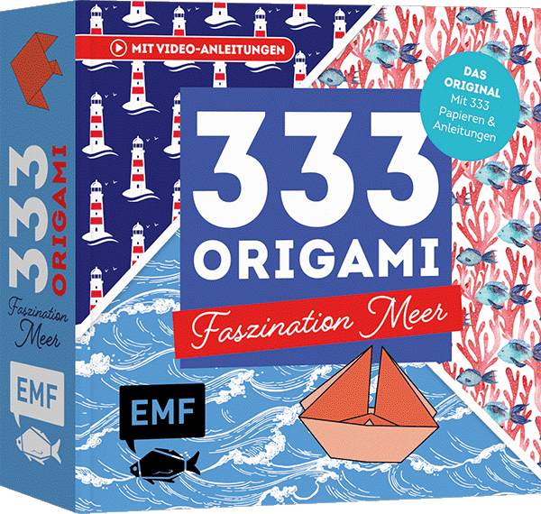 Gesamtes Coverbild 333 Origami – Faszination Meer – Maritime Papiere falten