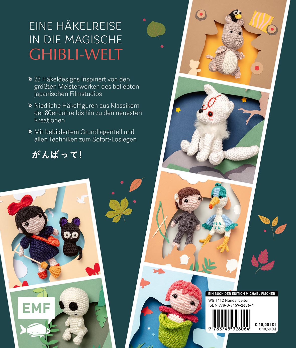 Rückseitencover Das inoffizielle Ghibli-Häkelbuch – 23 zauberhafte Amigurumis für Fans des legendären Anime-Studios