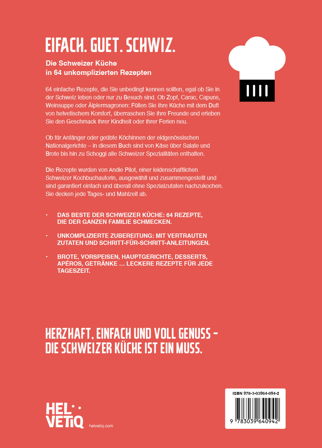 Rückseitencover Eifach. Guet. Schwiz