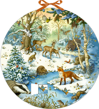 Vorderes Coverbild Memo-Adventskalender - Die Tiere im Winterwald
