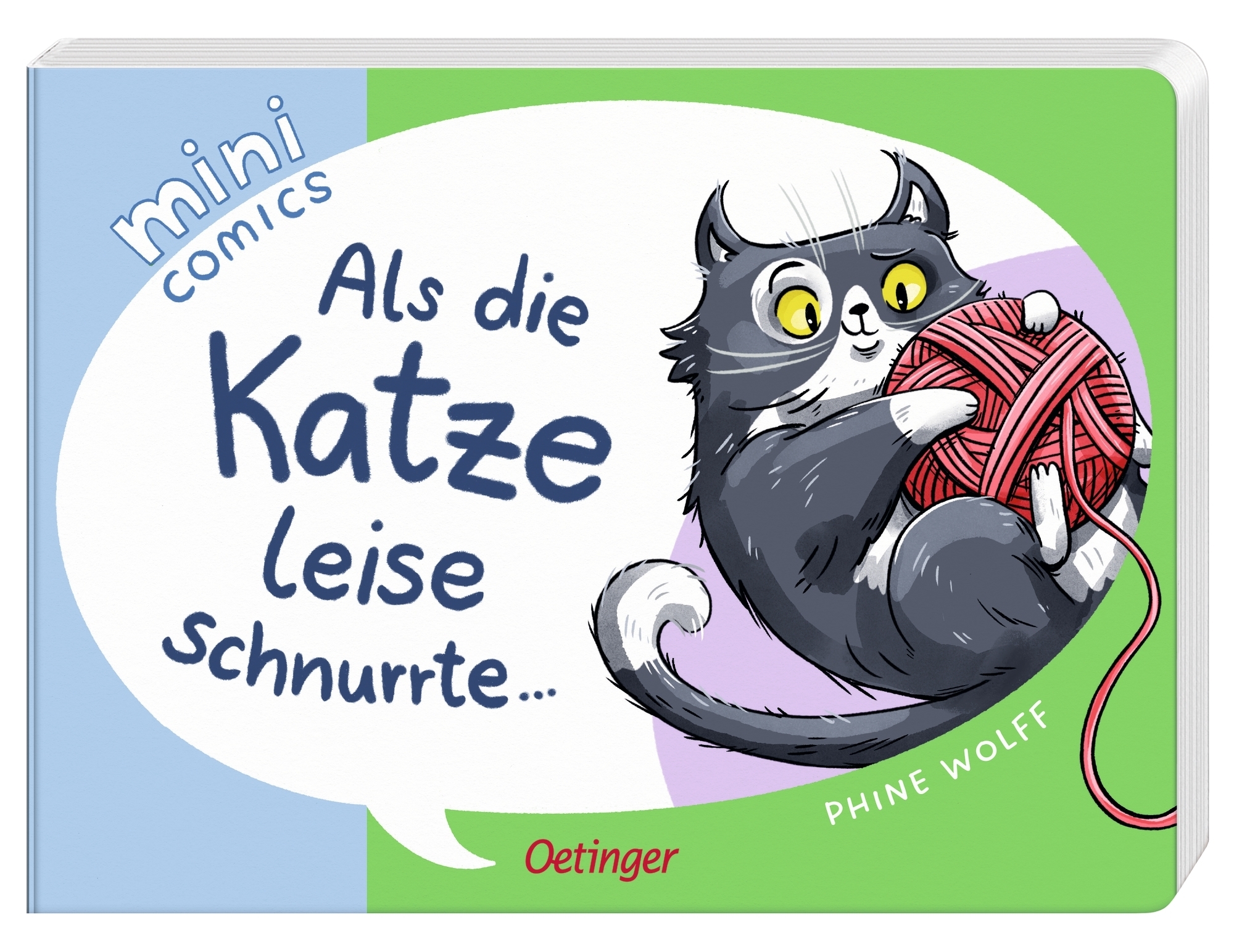 Gesamtes Coverbild Mini Comics. Als die Katze leise schnurrte
