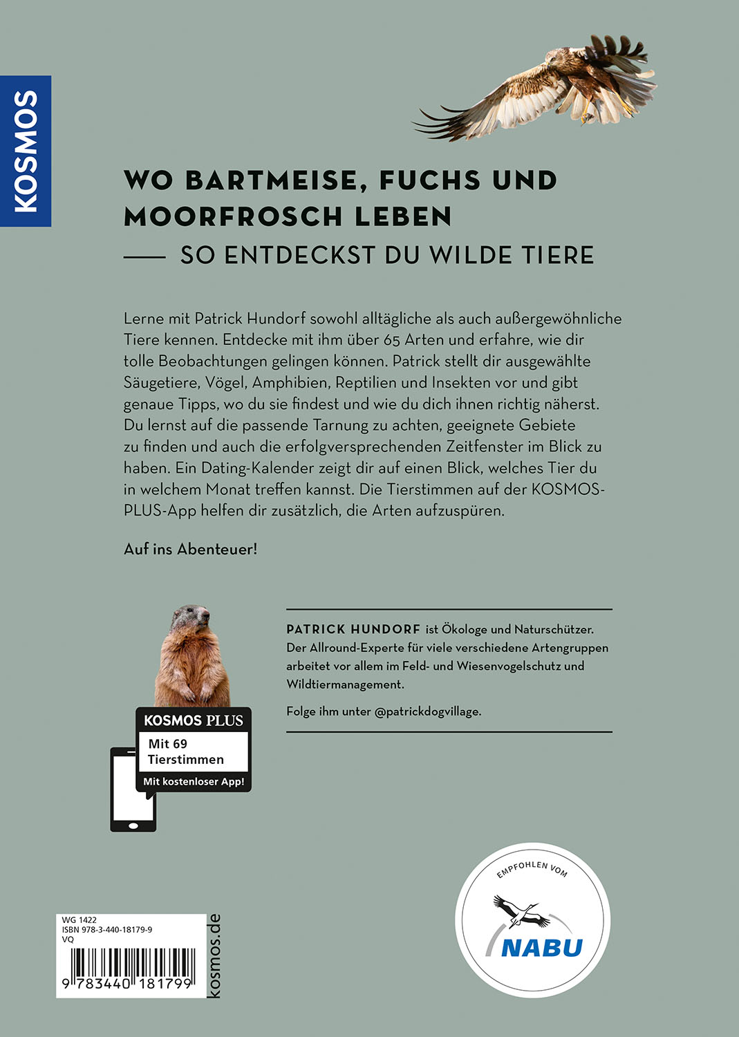 Rückseitencover Tiere beobachten mit dem Wildtierguide