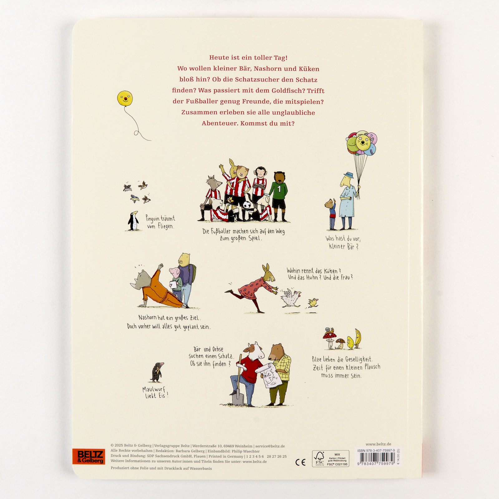 Rückseitencover Jetzt geht's los. Ein Wimmelbuch