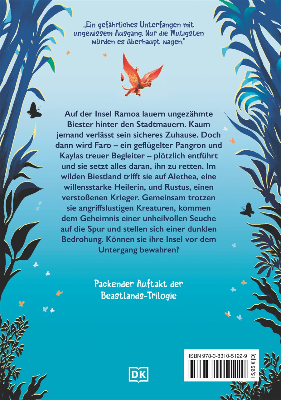 Rückseitencover Beastlands. Schattenflügel (Band 1)