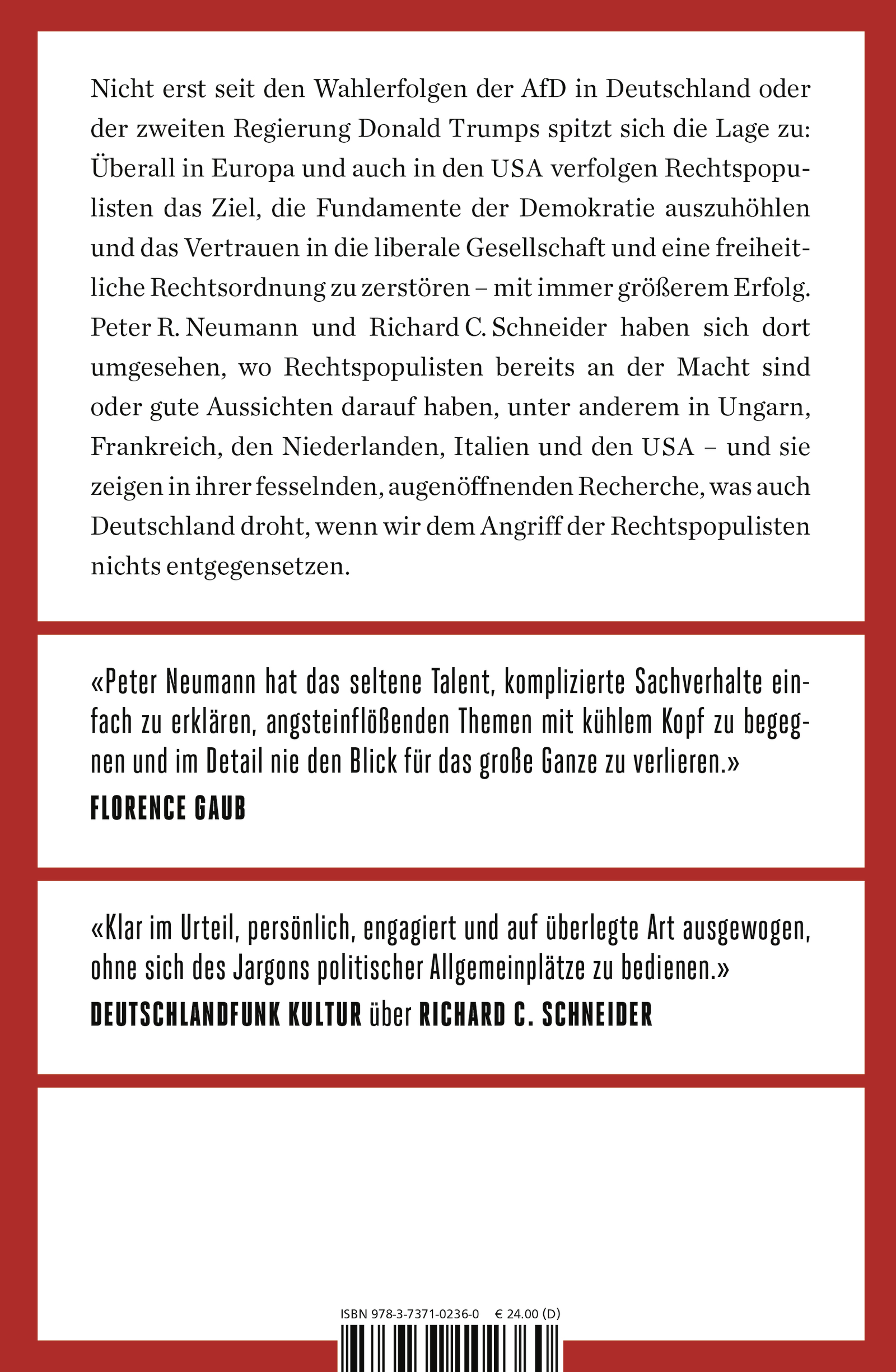 Rückseitencover Das Sterben der Demokratie